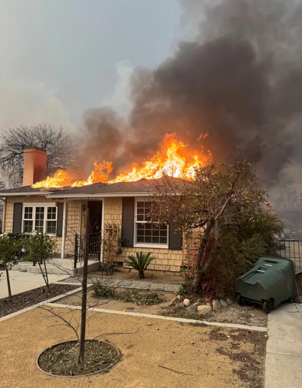 AFSCME member loses home to wildfire — and continues to serve 