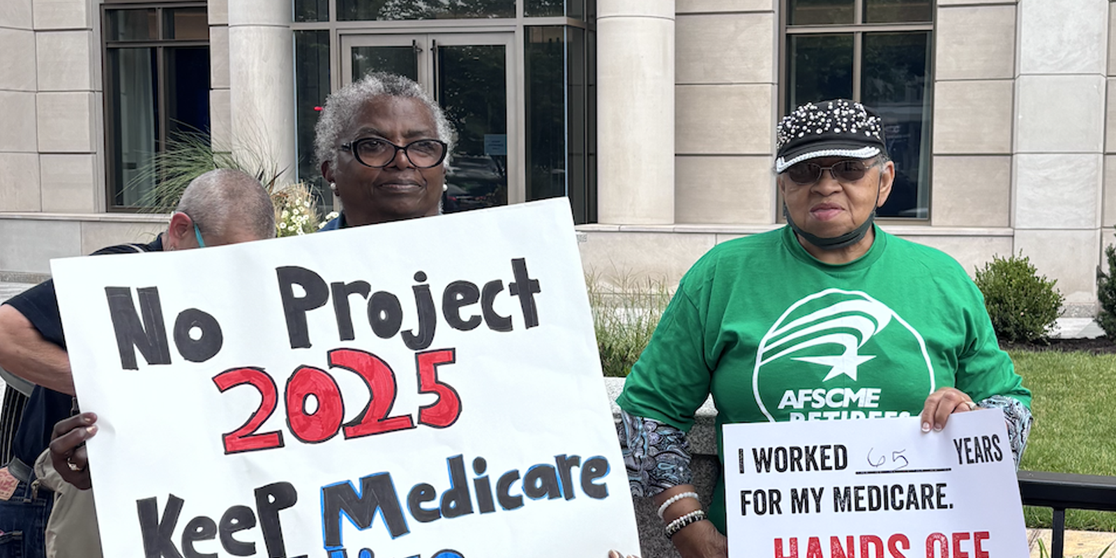 AFSCME Retirees protest Project 2025’s call to destroy Medicare