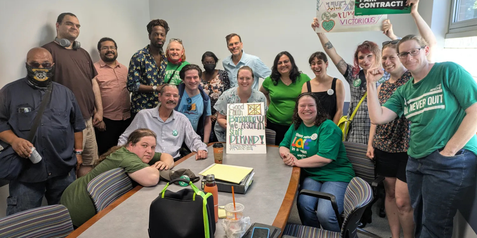 Workers at one Illinois university win ‘life-changing’ contract 